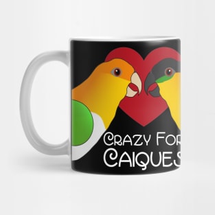 Caique Crazy Parrot Love Heart Mug